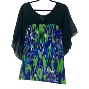 D.J Summers Women’s Multicolored Top Size 1X